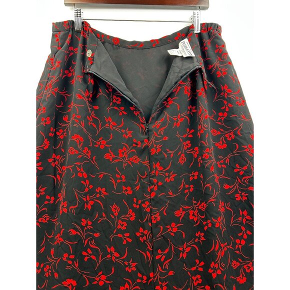 Pendleton Vintage 2-Piece Matching Set – Black with Red Floral Print – Size 16W - Picture 8 of 9